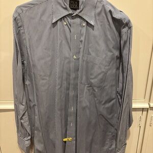 Jos. A. Bank Men's Navy Pinstripe Dress Shirt
